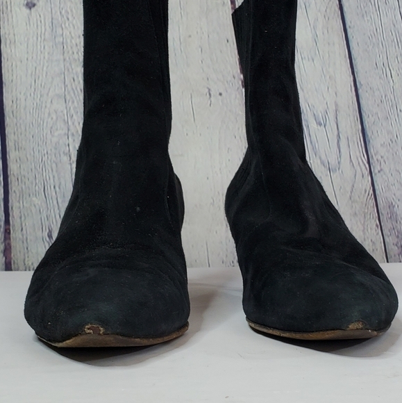 LABUCO Black Suede Ankle Boots in Size 38 - Picture 14 of 16
